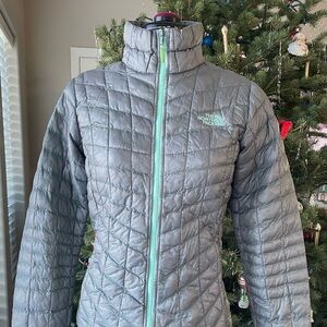 The North Face Thermoball Women's Quilted Gray Puffer Jacket